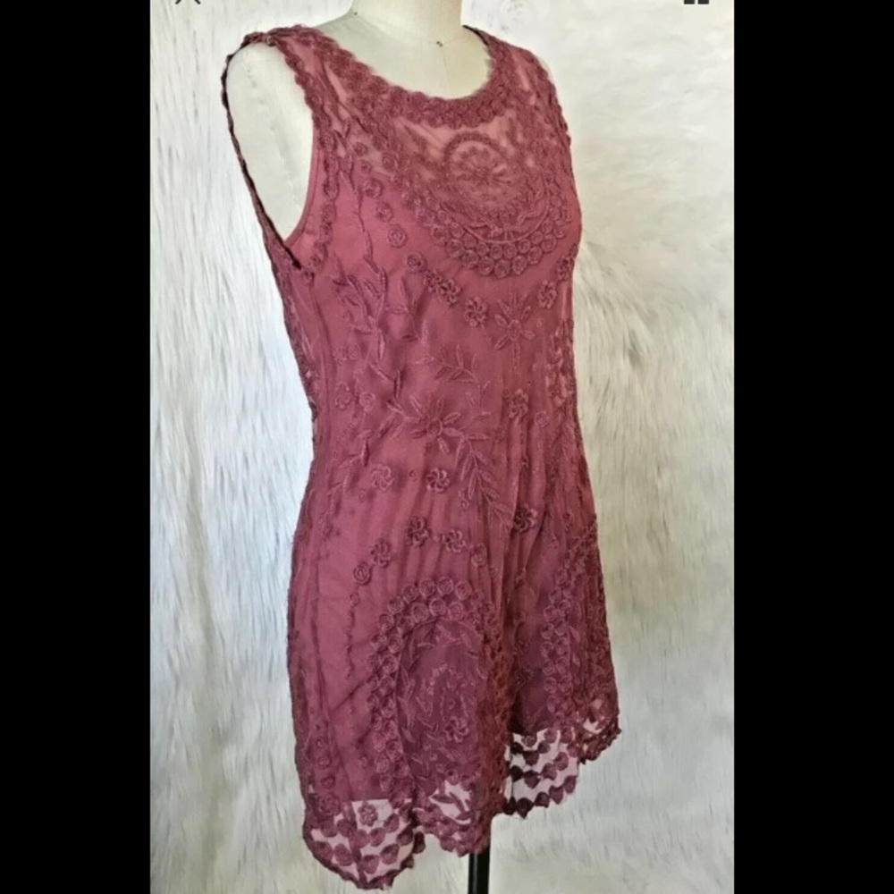 Free People Crochet Slip Sleeveless Dress Small